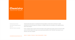 Desktop Screenshot of chemistryexecutivesearch.com